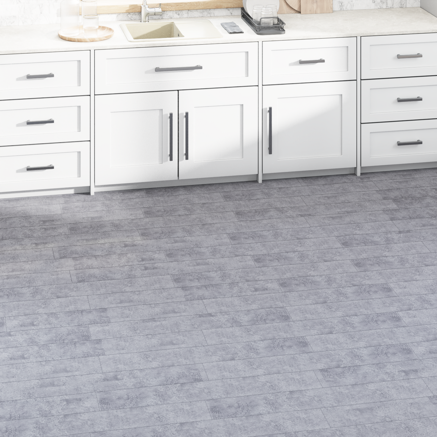Flooring Planks 36 pcs Cement Grey 5.02 m² PVC