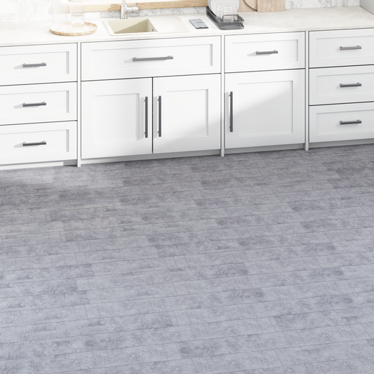 Flooring Planks 36 pcs Cement Grey 5.02 m² PVC