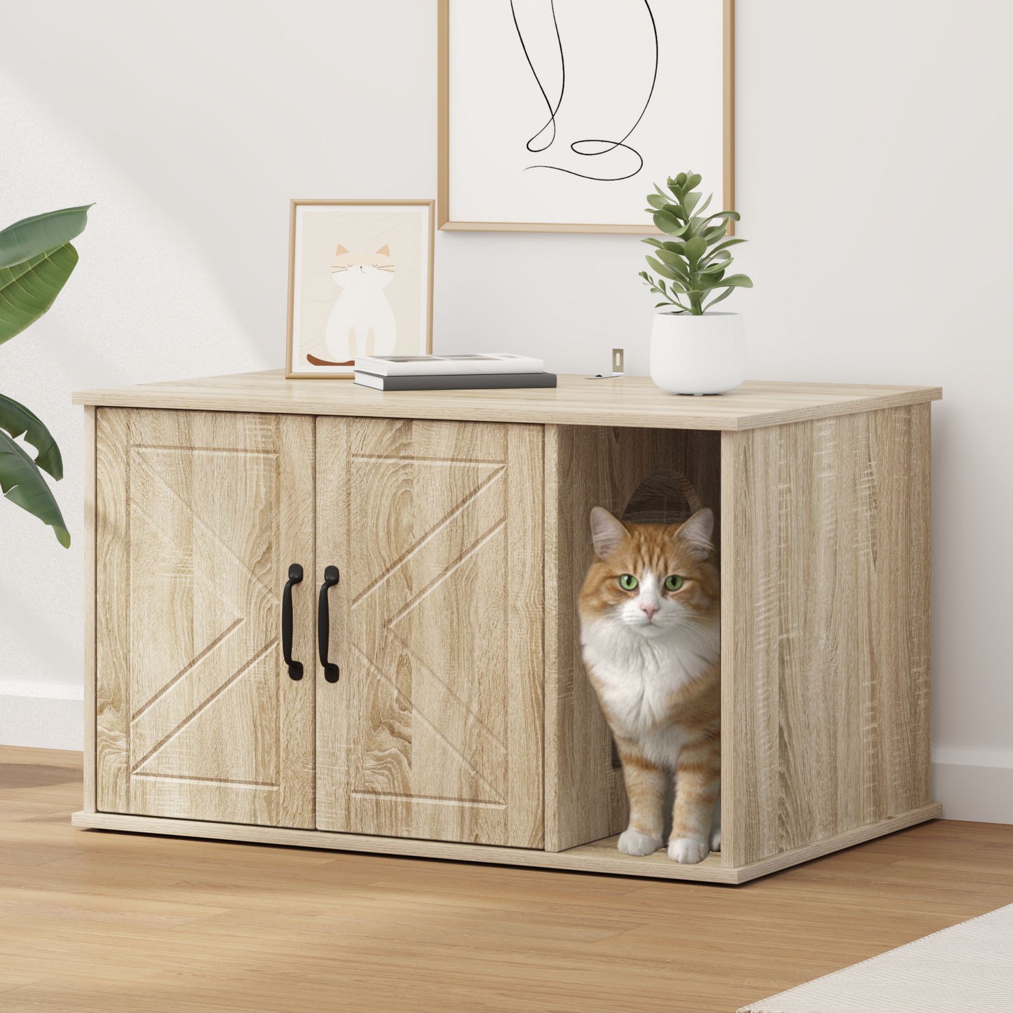 Cat House Sonoma 85 x 55 x 50 cm Engineered Wood