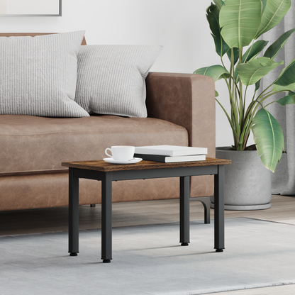 Coffee Table Smoke Oak 60 x 30 x 36 cm Engineered Wood