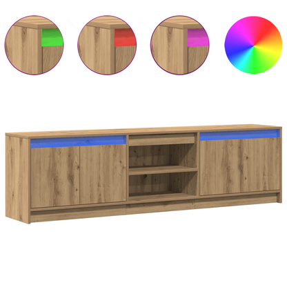 TV Units 2 pcs Brown 180 x 34 x 50 cm Engineered wood