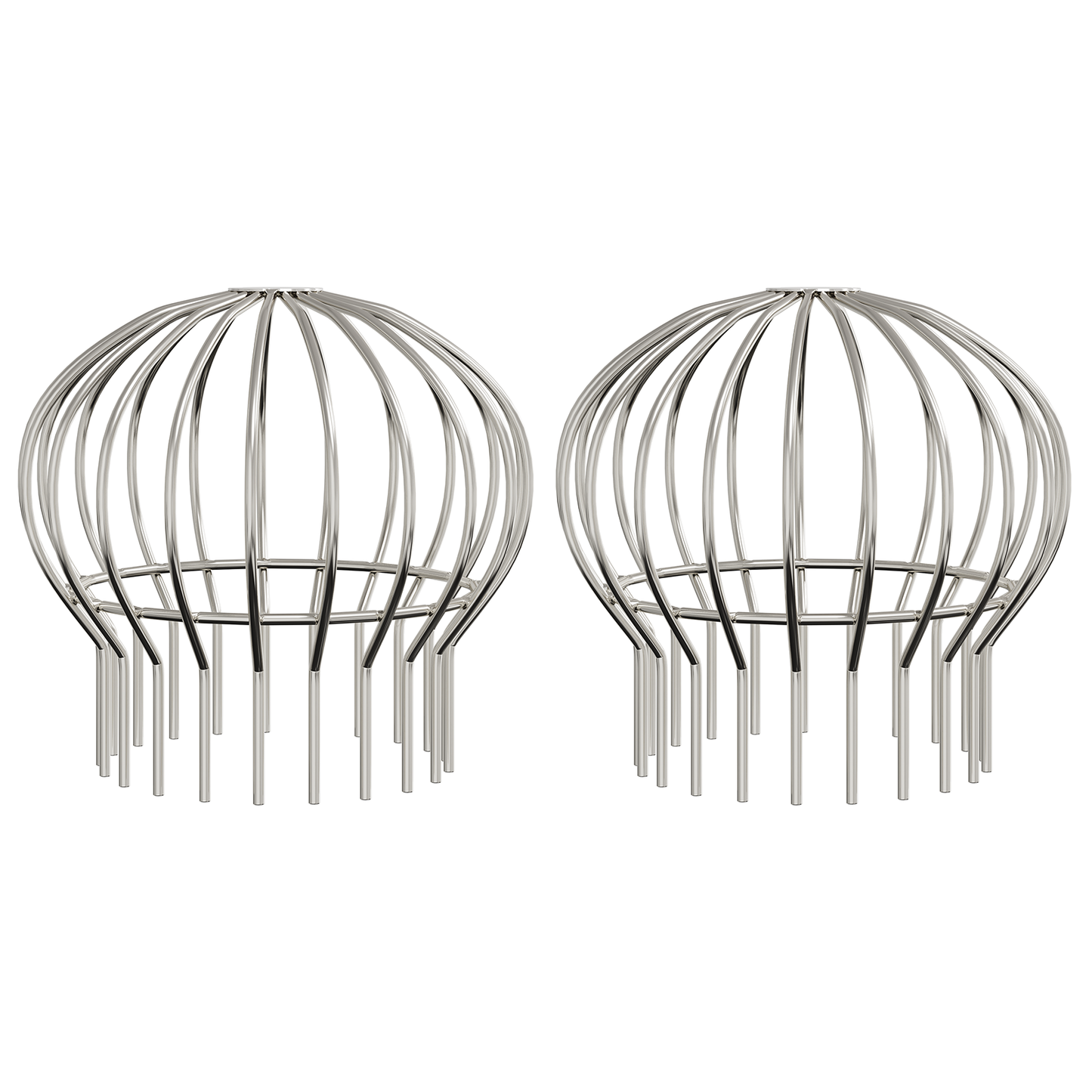 Gutter Leaf Guard 2 pcs Silver 160 mm Stainless Steel