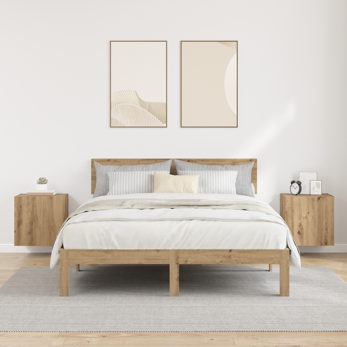 TV Wall Cabinets 2 pcs Artisan Oak 40.5x30x40cm Engineered Wood