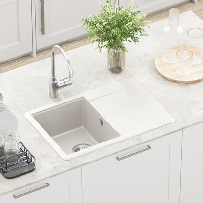 Sink White 670 x 460 mm 80% Quartz and 20% Resin