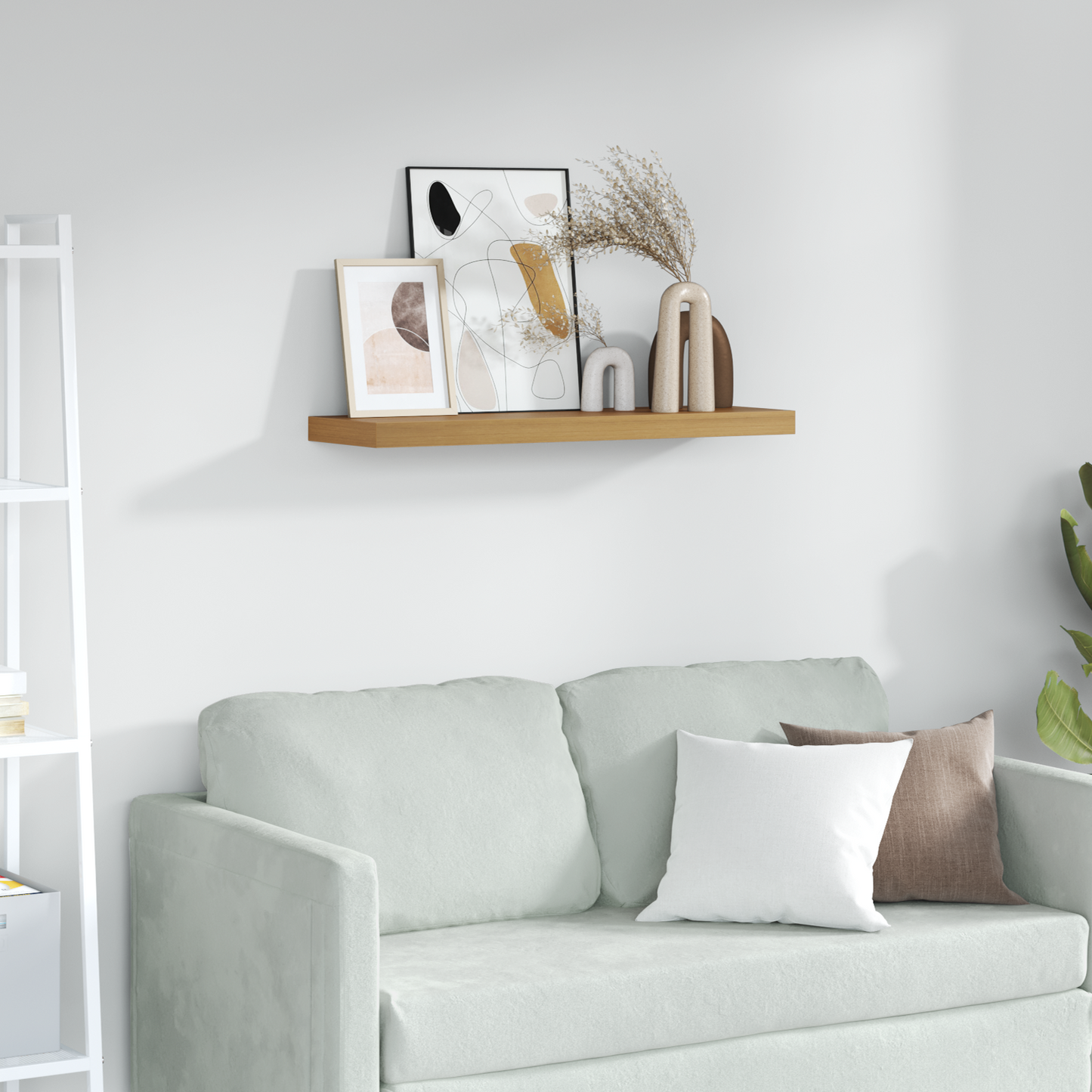 Wall Shelf Wall-mounted Brown 80 x 23.5 x 4 cm Engineered Wood