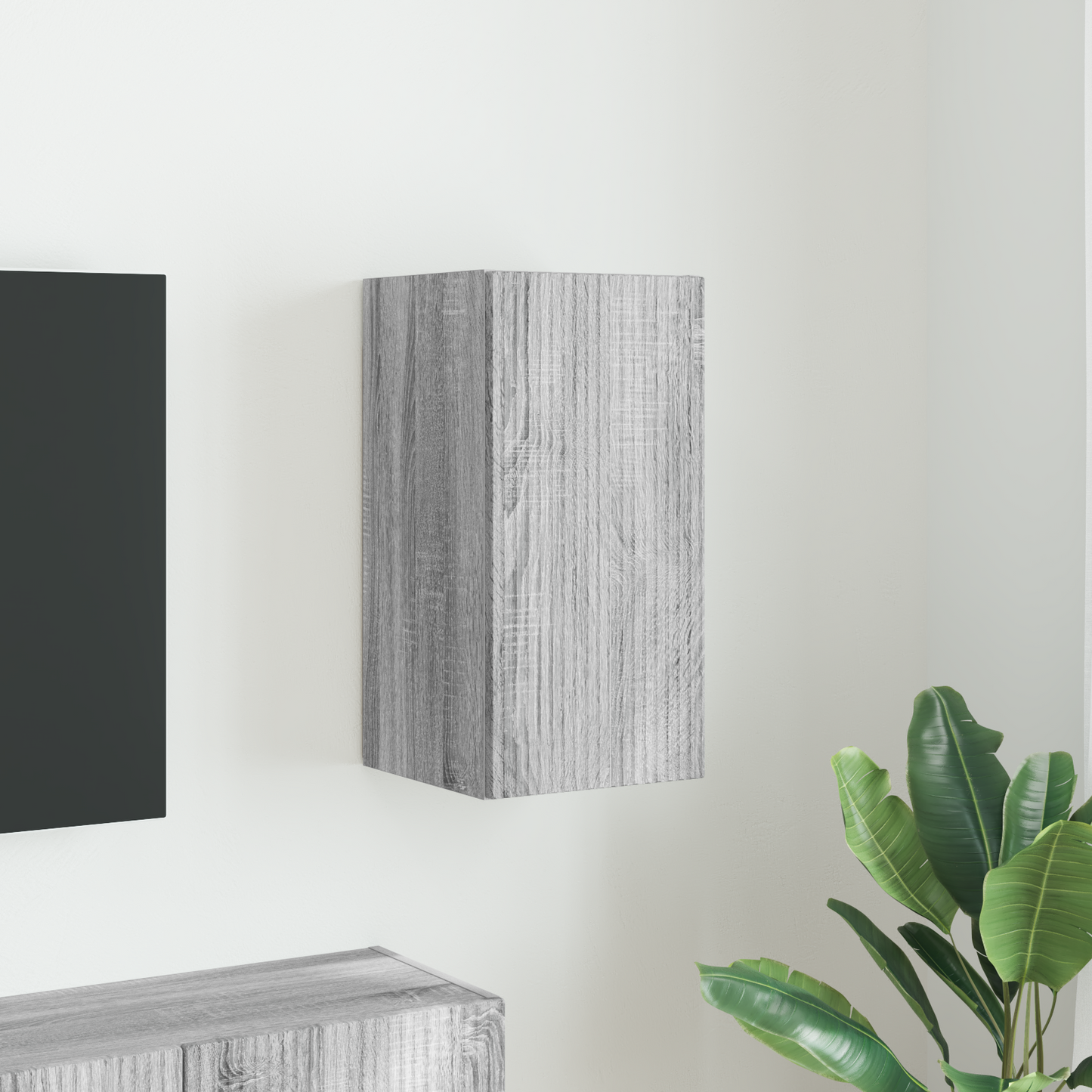TV Wall Cabinet Grey Sonoma 30 x 31 x 60 cm Engineered Wood
