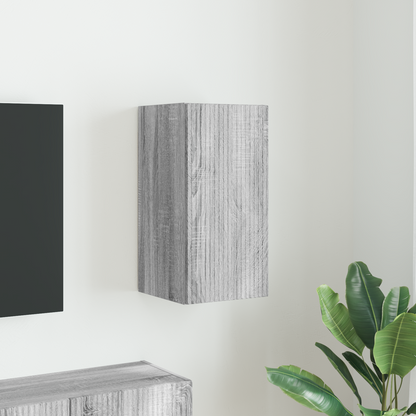 TV Wall Cabinet Grey Sonoma 30 x 31 x 60 cm Engineered Wood