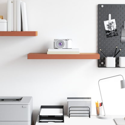 Wall Shelf Wall-Mounted Red 60 x 23.5 x 3.8 cm Engineered Wood