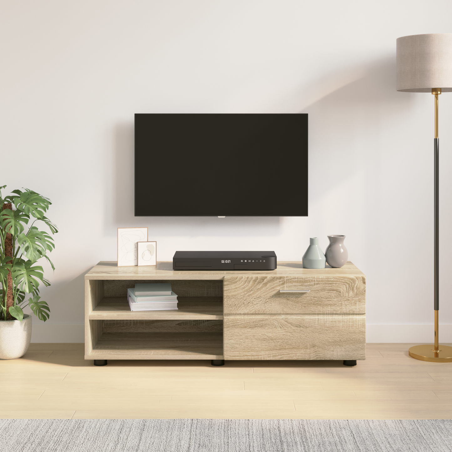 Wooden Cabinet Sonoma Oak 100.5 x 39 x 30 cm Engineered Wood