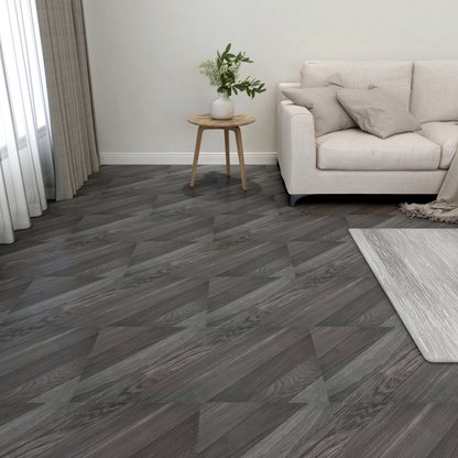 Flooring Planks 55 pcs Grey 5.11 m² PVC