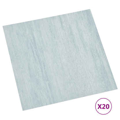 Self-adhesive Flooring Planks 30.5 x 30.5 cm 20 pcs PVC Green