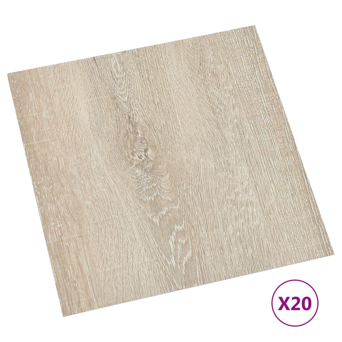Self-adhesive Flooring Planks 30.5 x 30.5 cm 20 pcs PVC