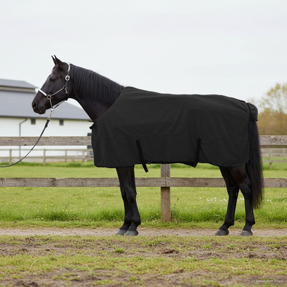 Horse Blanket Black 125 cm Polyester