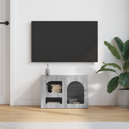 TV Cabinet ELST 60 x 35 x 40 cm Grey Sonoma Engineered Wood
