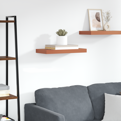 Wall Shelf Wall-Mounted Red 60 x 23.5 x 3.8 cm Engineered Wood