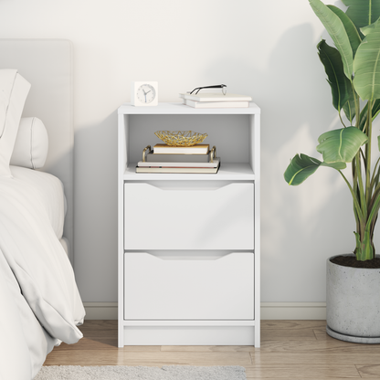 Bedside Table White 40 x 30 x 467 cm Engineered Wood