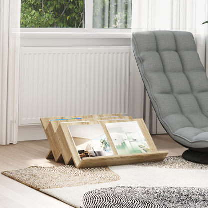 Magazine Rack Sonoma Oak 65 x 53 x 28.5 cm Engineered Wood