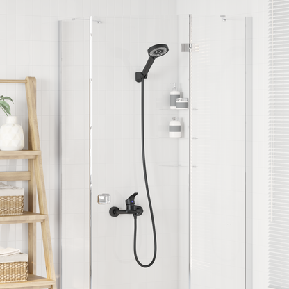 Shower Head Set Black G 1 / 2 inches