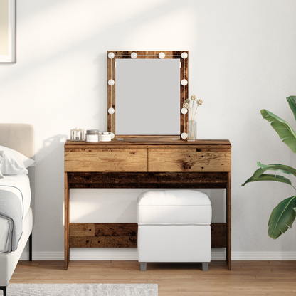 Dressing Table Old Wood 100 x 40 x 130 cm Engineered Wood