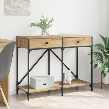 Console Table Artisan Oak 100 x 39 x 78.5 cm Engineered Wood