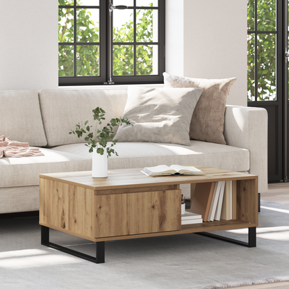 Coffee Table Artisan Oak 90 x 60 x 35 cm Engineered Wood