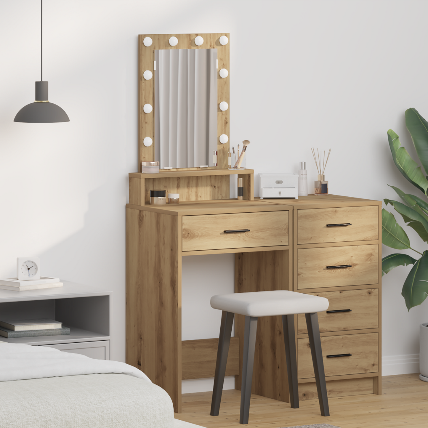 Dressing Table Brown 50 x 41 x 140 cm Engineered Wood