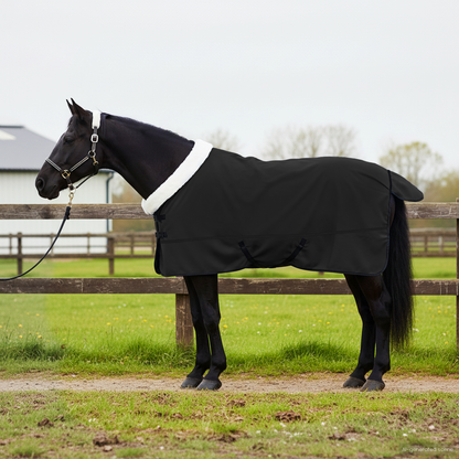 Horse Blanket Black 165 cm Polar fleece