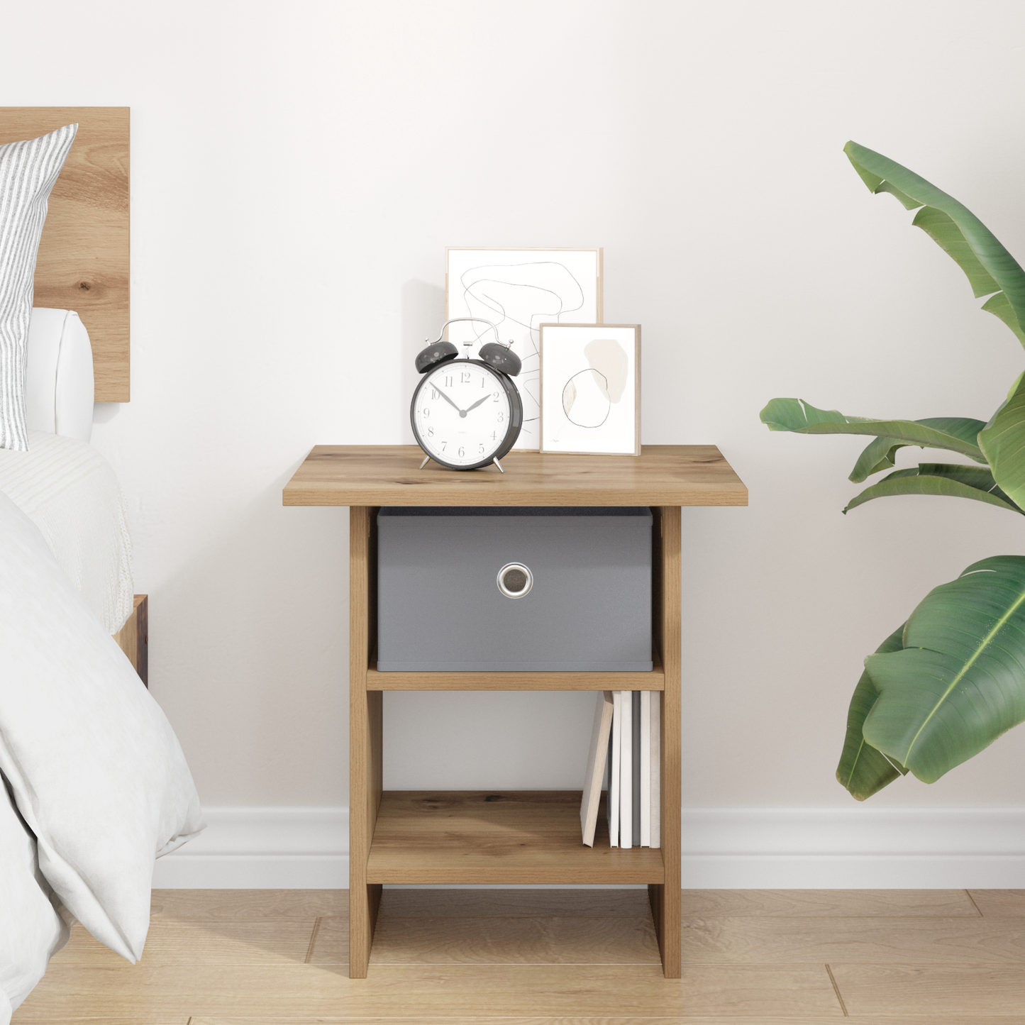Bedside Table Artisan Oak 41 x 40 x 45 cm Engineered Wood