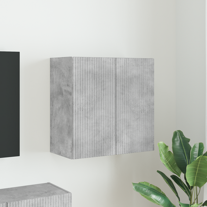 TV Wall Cabinet Concrete Grey 59.5 x 31 x 60 cm Engineered Wood