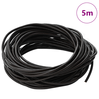 Leather Cord Dark Brown Ø3 mm x 5 m Leather