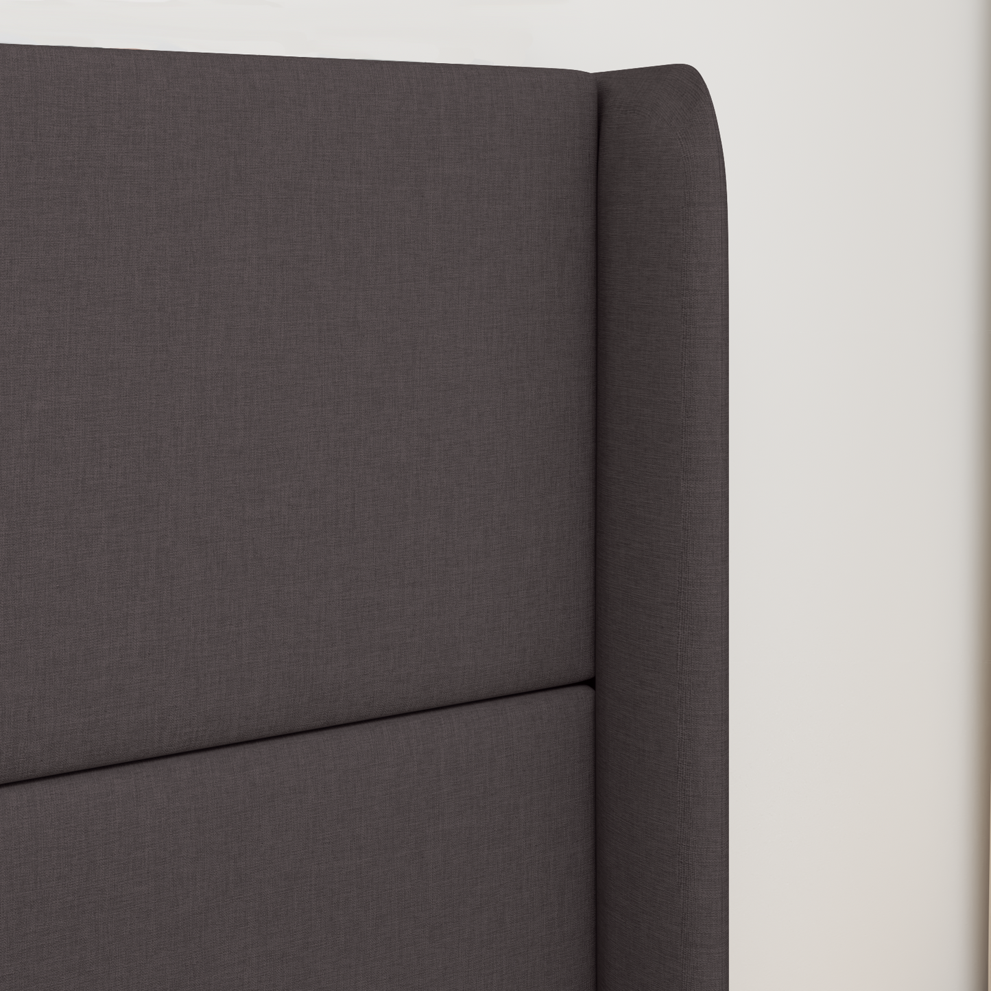 Headboard Ear Brown 80 x 16 x 4 cm Fabric