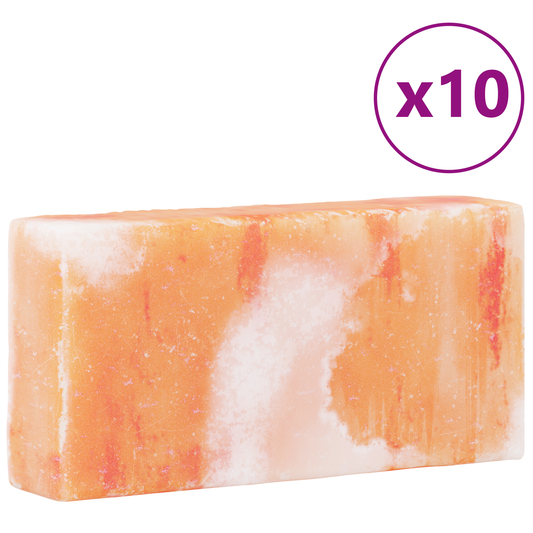 Salt Stones 10 pcs Pink 20 x 10 x 5 cm Rock Salt