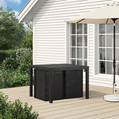Garden Dining Chairs 2 pcs Anthracite 53 x 47 x 88.5 cm PP