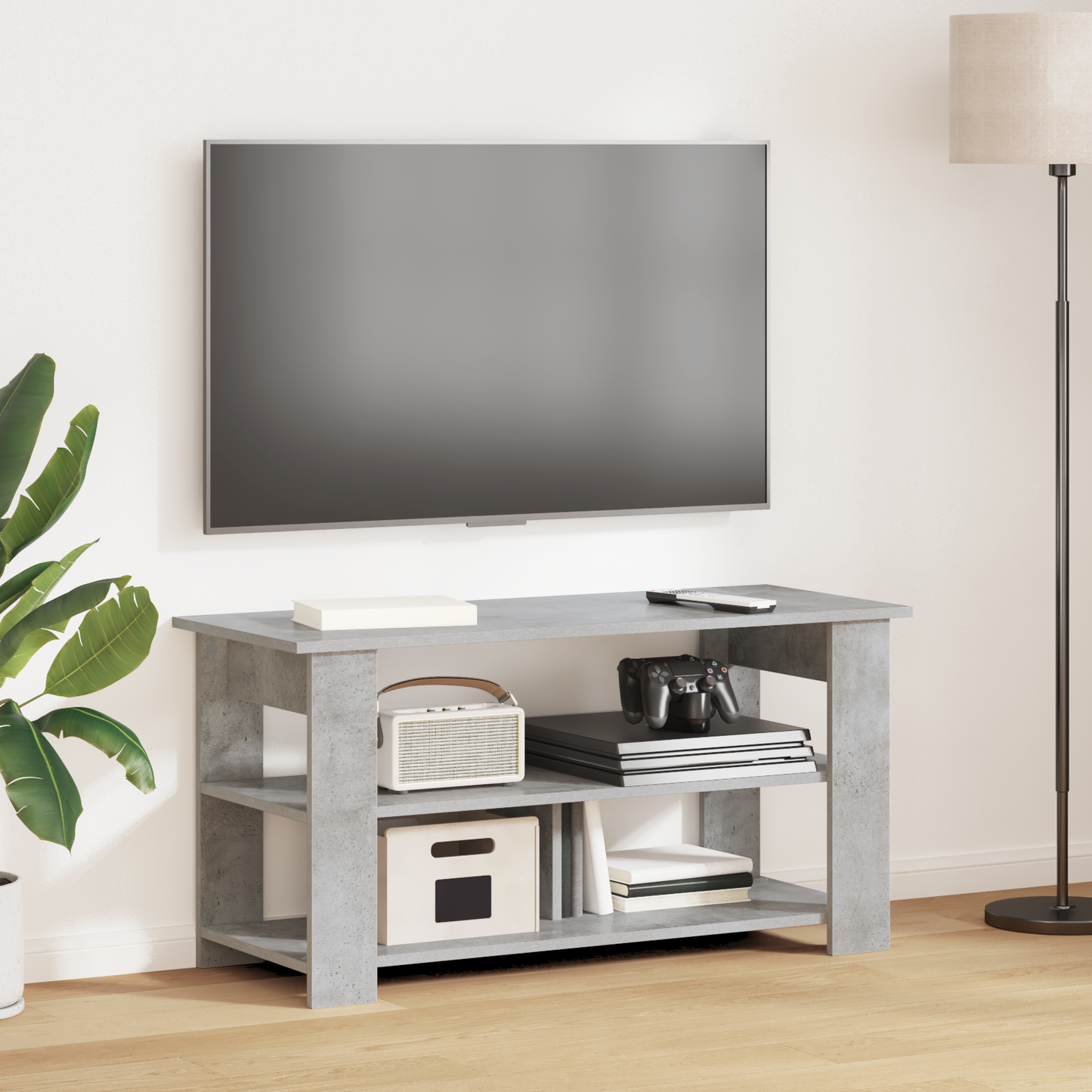 TV stand Concrete Grey 100 x 40 x 50 cm