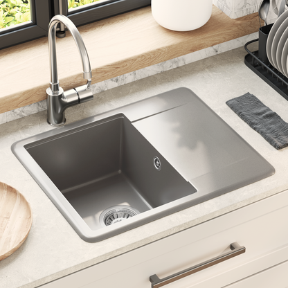 Sink Grey 560 x 460 mm 80% Quartz and 20% Resin