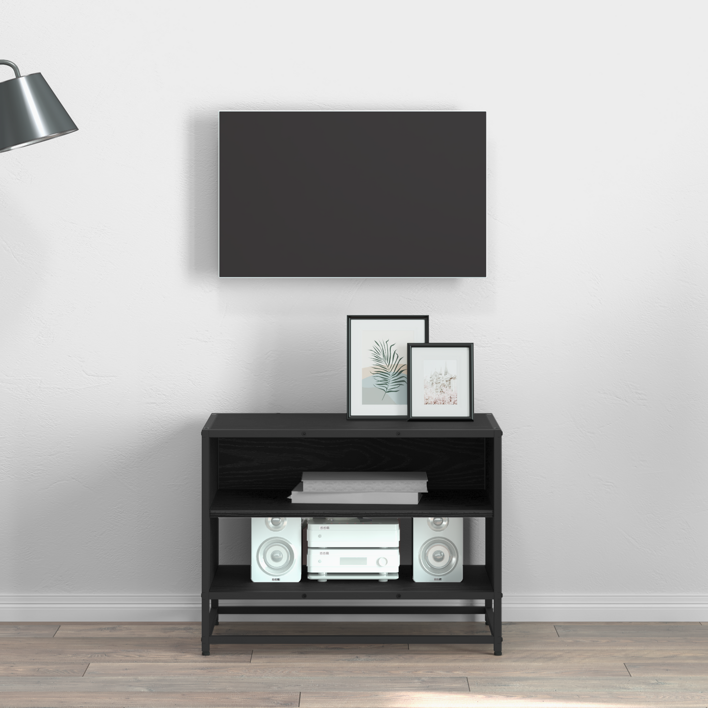 TV Units Black Oak 61 x 40 x 46 cm Engineered wood