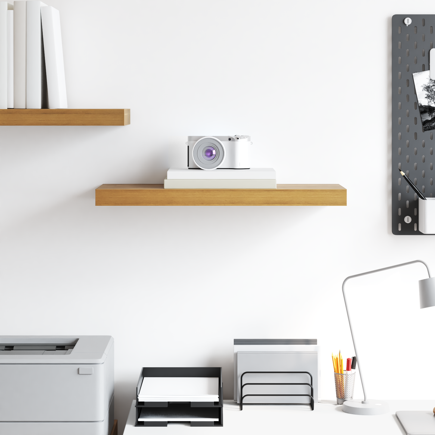 Wall Shelf Wall-mounted Brown 60 x 23 x 4 cm Engineered Wood