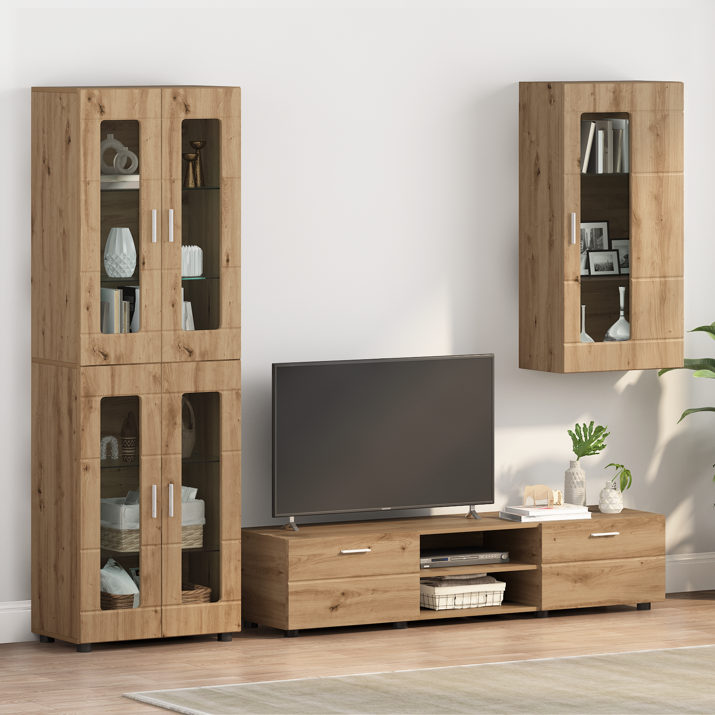 Wooden Cabinet Artisan Oak 50 x 29 x 100 cm Engineered Wood