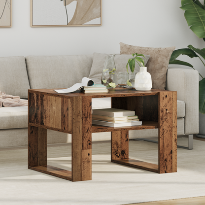Coffee Table Old Wood 66 x 53 x 45 cm Engineered Wood