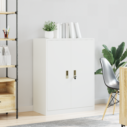 Storage Cabinet White 80 x 40 x 105 cm Steel
