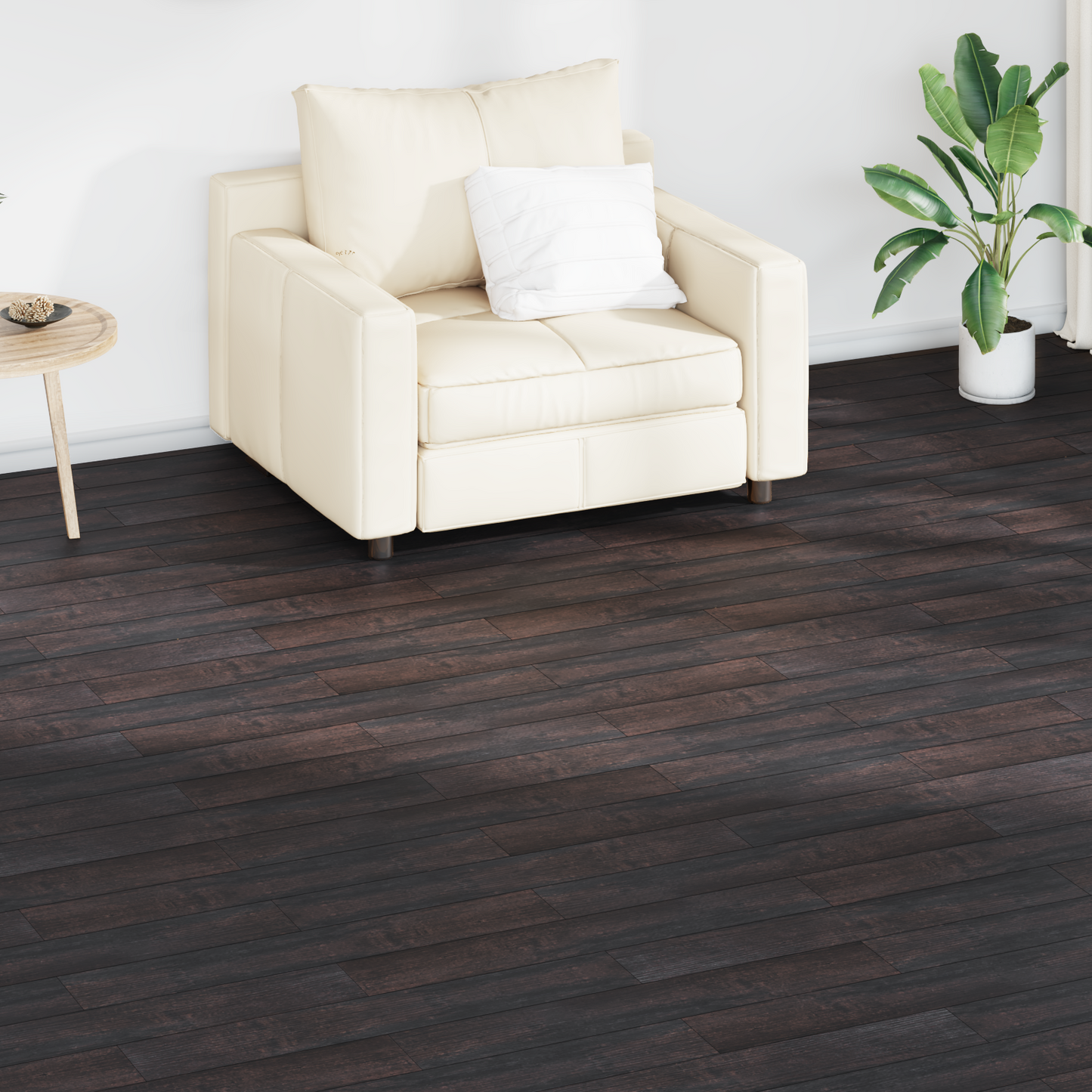 Flooring Planks 36 pcs Dark Brown 5.02 m² PVC