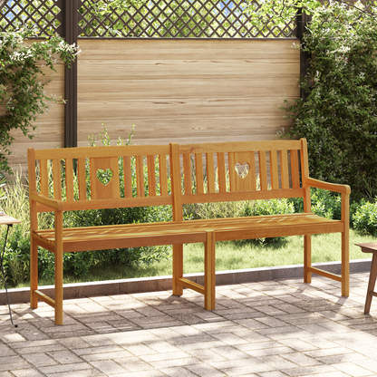 Outdoor Bench Natural 180 x 55.5 x 90 cm Solid Acacia Wood