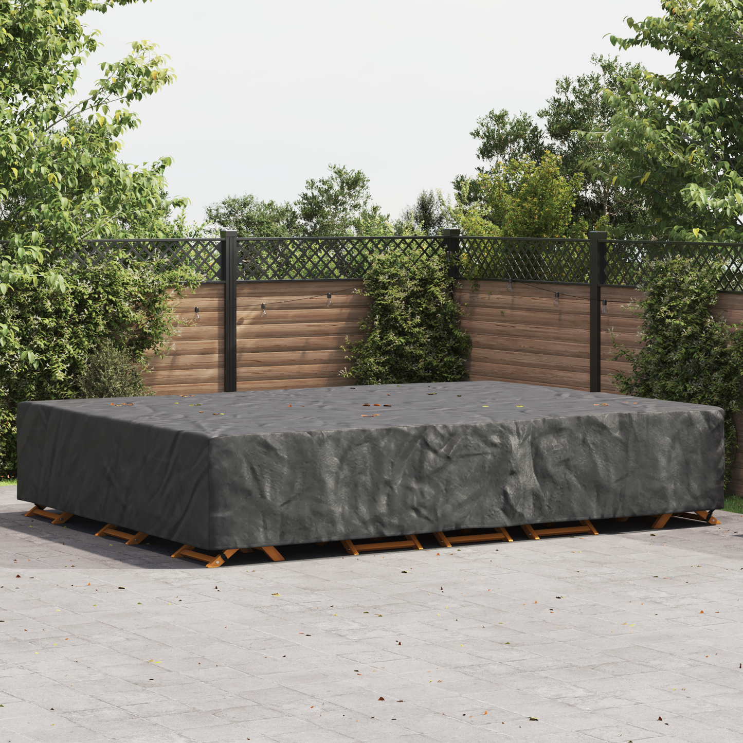 Furniture Cover Plain Black 400 x 300 x 70 cm 420D