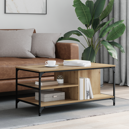 Coffee Table Artisan Oak 100 x 50 x 45 cm Engineered Wood