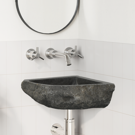 Basin Grey (30-37) x (30-37) x 12 cm River stone