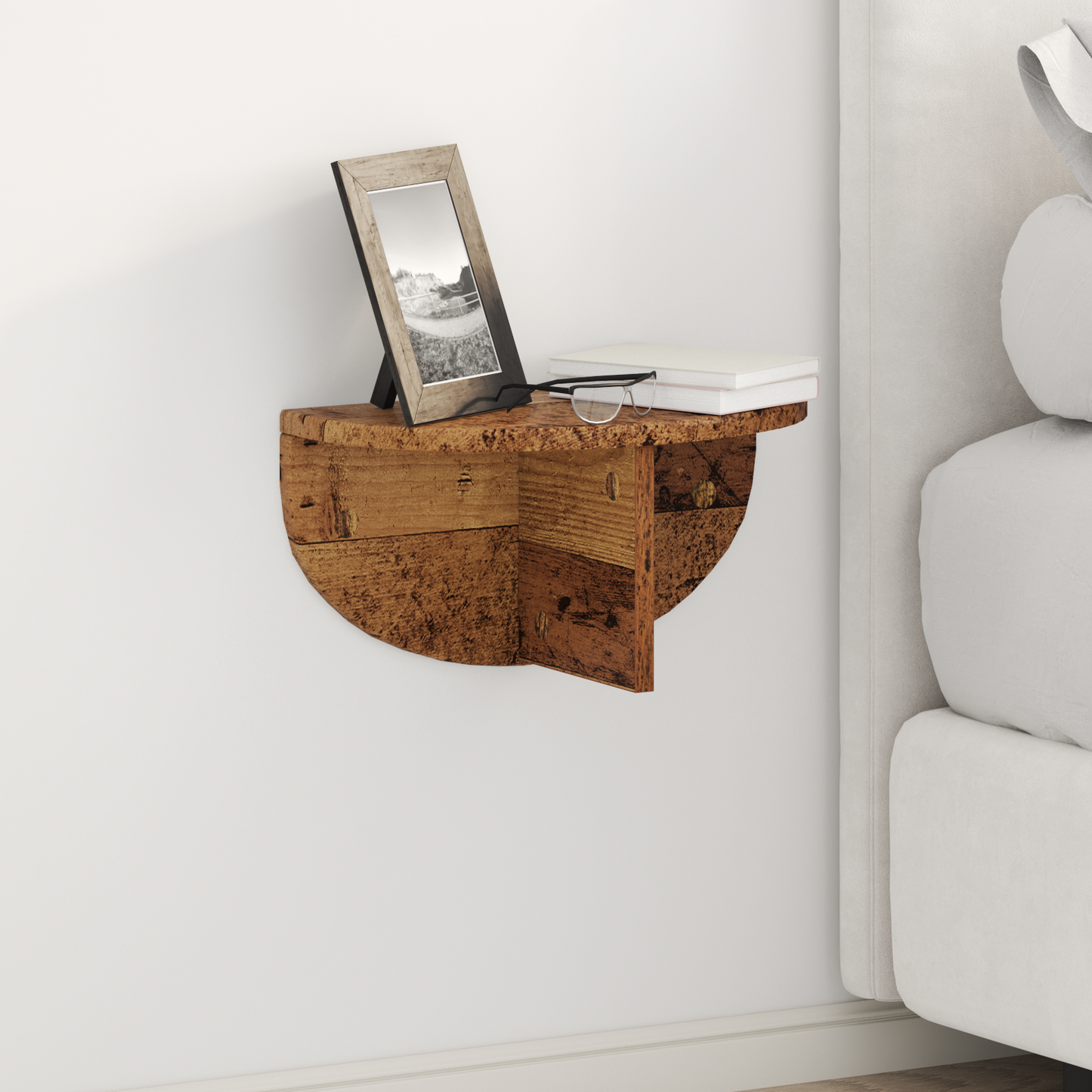 Wall Shelf Old Wood 38 x 19 x 19 cm Engineered Wood