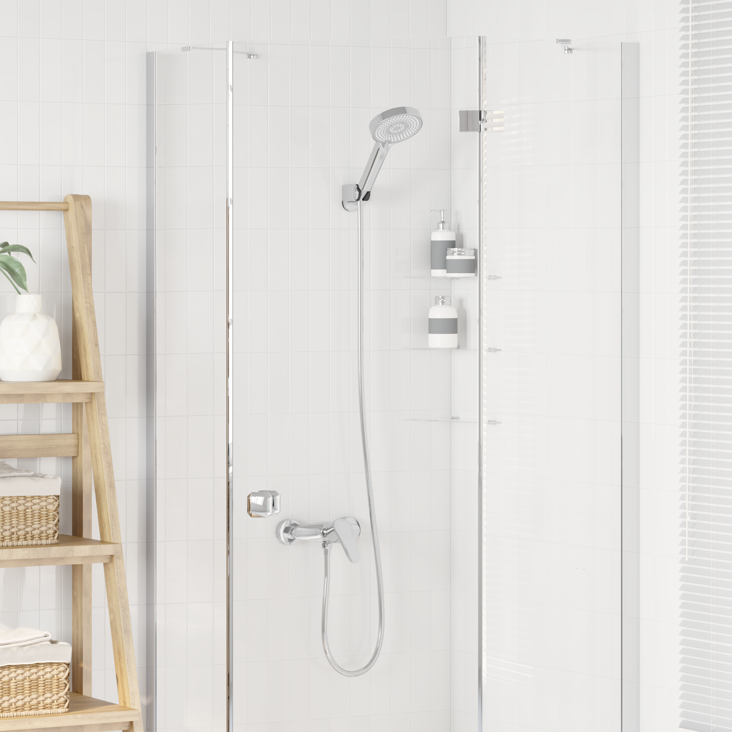 Shower Head Set Chrome G 1 / 2 inches