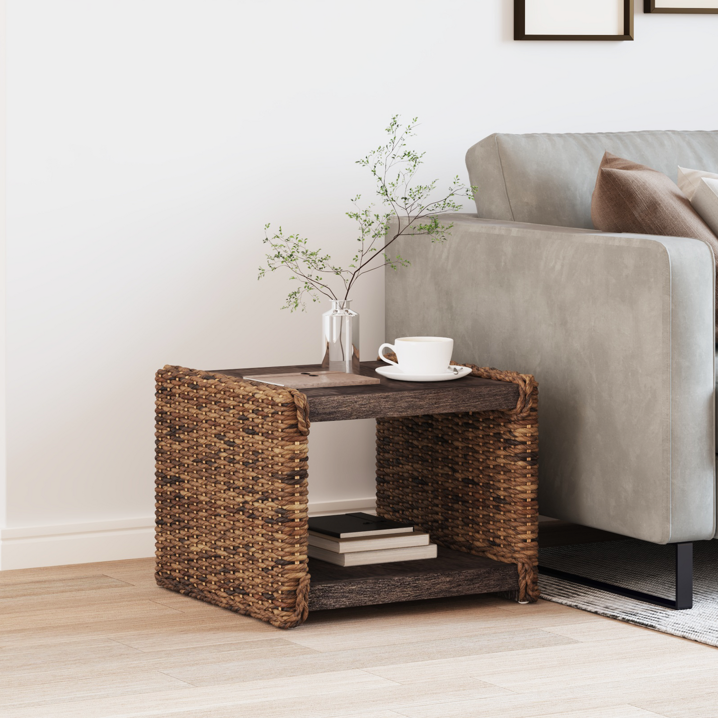 Coffee Table Natural 45 x 45 x 45 cm Solid Mahogany Wood