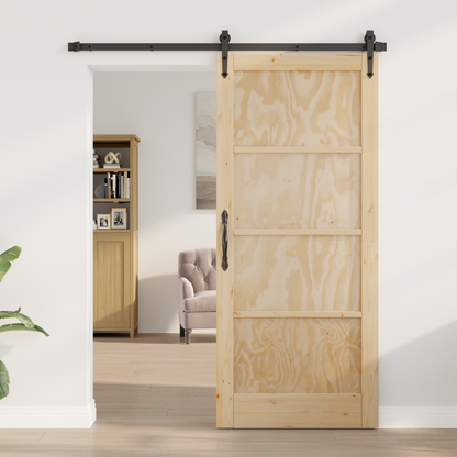 Sliding Door ORKDAL Natural and Black 86 x 211 cm
