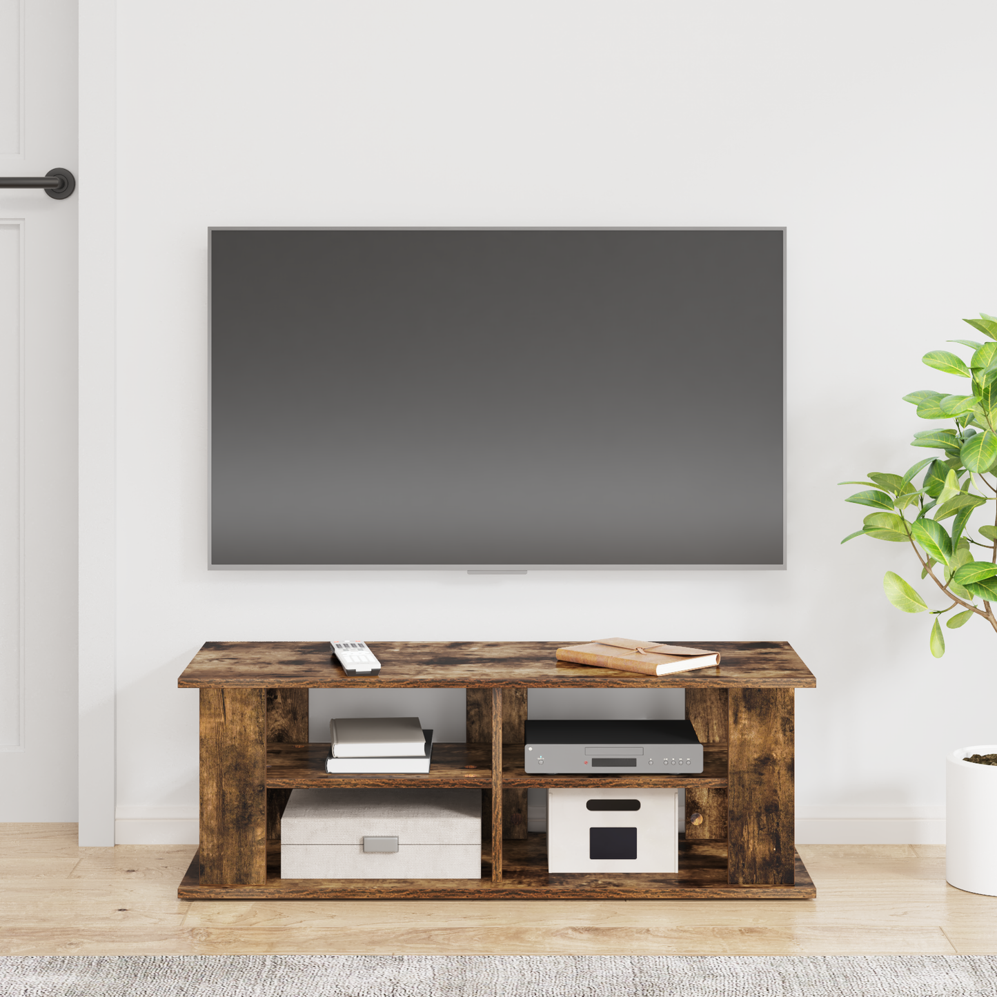 TV stand Smoked Oak 96 x 35 x 33.5 cm